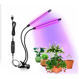 Фитолампа 2 LED на прищепке