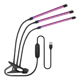 Фитолампа 3 LED на прищепке